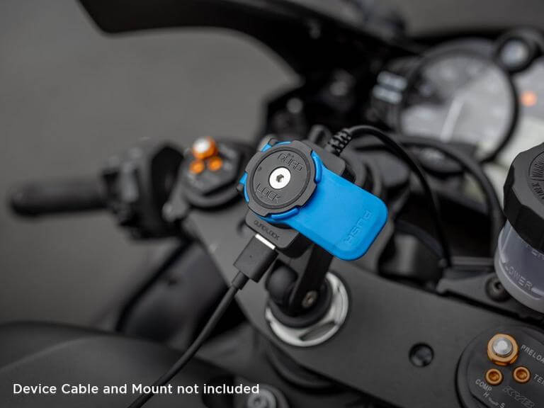MyPhoneStore  Adaptateur Chargeur USB Quad Lock pour moto